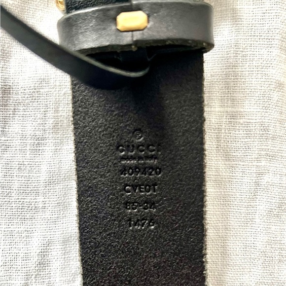 GUCCI feline head, leather belt, size 34, womens - Picture 4 of 7